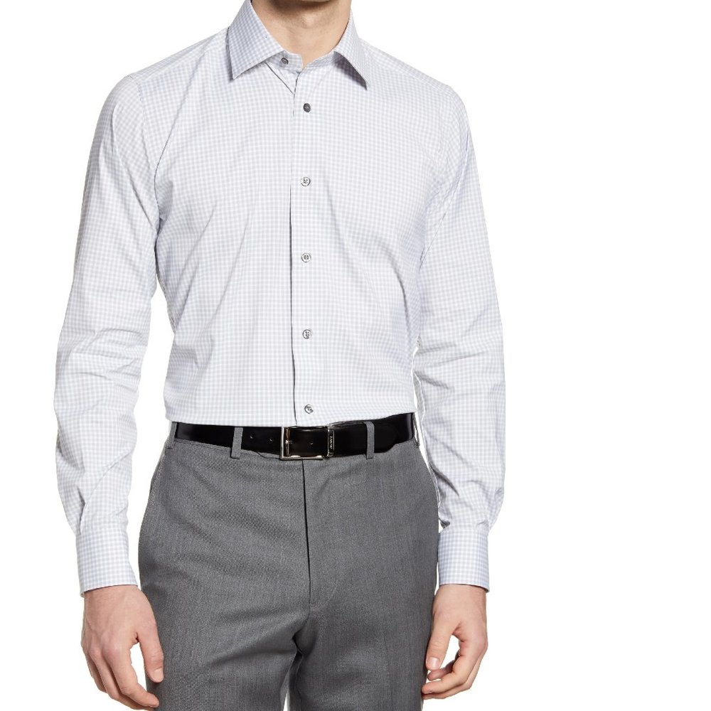 DAVID DONAHUE Cotton Dress Shirt